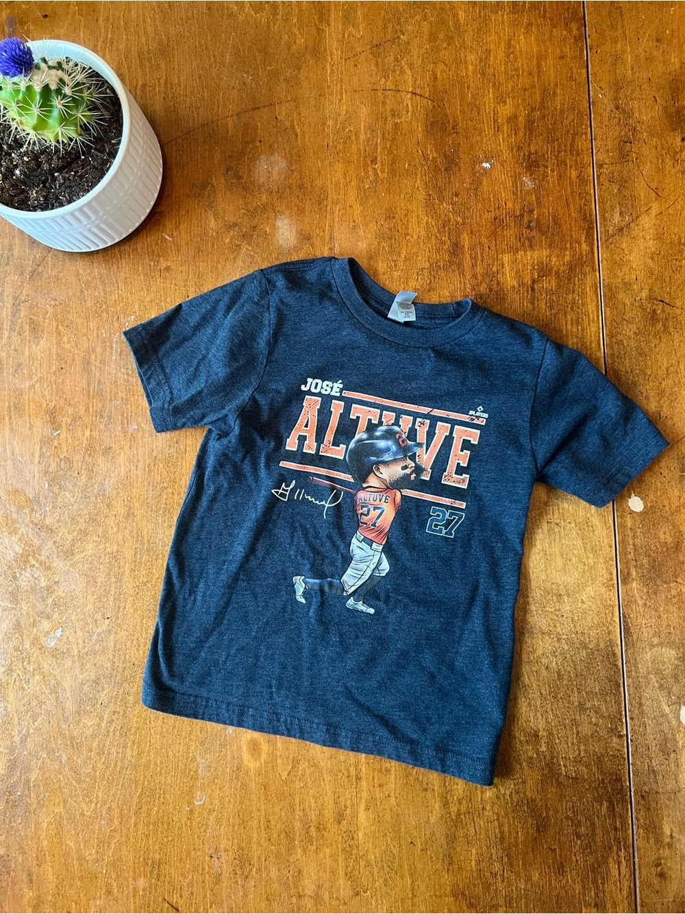 Houston Astros Jose Altuve Kids Shirt XS 4-5 Baseball MLB Graphic Tee